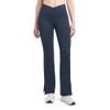 Danskin Women's Side Slit Flare Leg Yoga Pants, Neo Navy,