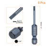 QUARKZMAN 5 Pieces SL2.5 Magnetic Slotted Screwdriver Bits 2.5 mm