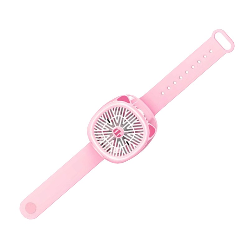 Mini Fan Watch USB Charging Rechargeable 3 Gear Portable Wrist