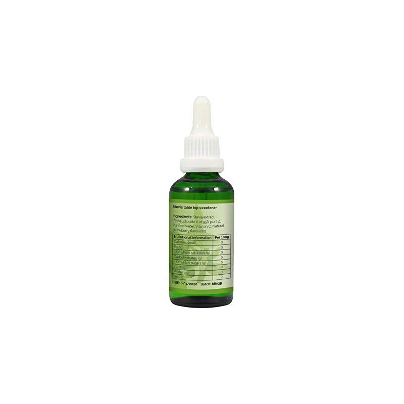 NKD Living Pure Stevia Liquid Drops 50 ml (Strawberry)