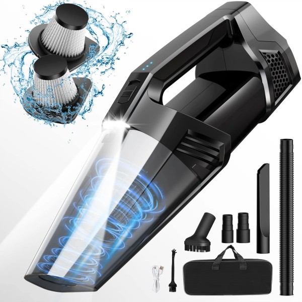 Blestan Handheld Vacuum Cordless Car Vacuum Portable with LED Light,