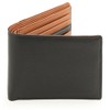 Abies Lambskin Leather Bifold Wallet (No Coin Pocket), Made in