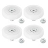 PATIKIL 29mm Drawer Rollers 4pcs Plastic Drawer Pulley Replacement Wheel