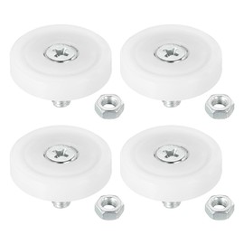 PATIKIL 29mm Drawer Rollers 4pcs Plastic Drawer Pulley Replacement Wheel with Nuts