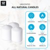 Axiom – Set of 3 3"x 4" White Pillar Candles,