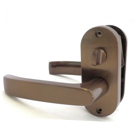 Kawaguchi Giken JL-24-4K-Br Pin Tumbler JL-24-4K-Br Indicator Lock Oval Lever Handle for Residential Indoor Use, Backset, 2.0 inches (50 mm), Brown