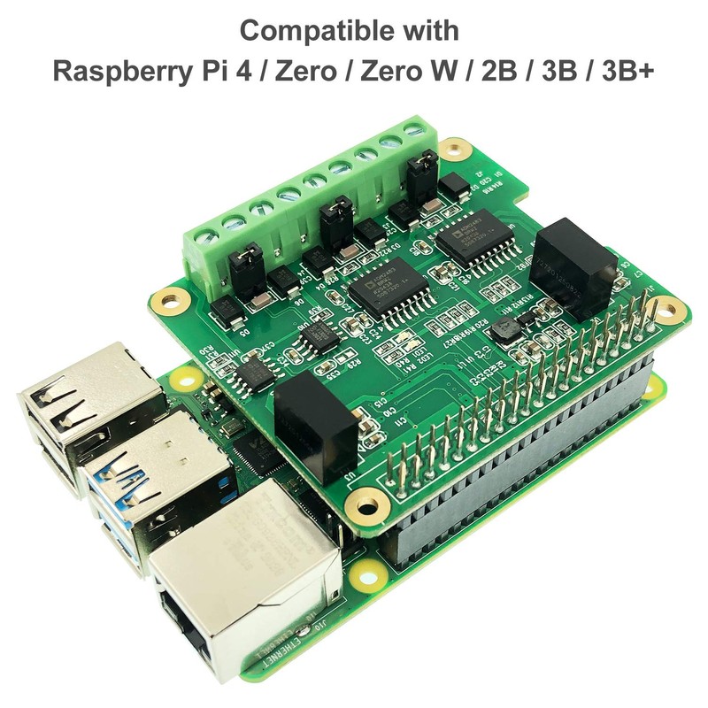 RS485 CAN HAT para Raspberry Pi Via SPI Onboard 1