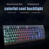 Keyboard Colorful Light Stable 104keys Suspended Keycap Wired Mechanical Gaming