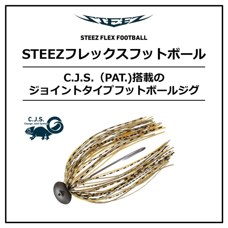 DAIWA STEEZ Joint Jig, Flex Football, 0.4 oz (10 g),