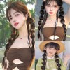 HAPVITAL Wig, Ponytail Gradient Extension, Natural Ponytail Wig, Extension, Cute