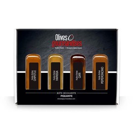 Discovery or gift box, Pizzaïolo olive oils, 4x 60ml, Olives et gourmandises