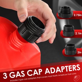 FPOWER Automatic Fuel Transfer Pump - AA Battery-Powered, Gas Pump With Quick Flow Control & Stop And Powerful 2.4 GPM Flow Rate for Oil, Diesel, Gasoline