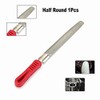8inch Diamond Coated Half Round File Plastic Handle Hand Tools