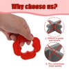 6pcs Deck Board Clamps Spacers, Red 4-in-1 Multi-Size Decking Plastic