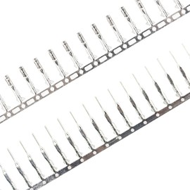 whiteeeen Total 200pcs (100 Pairs) Male and Female Pins Connector Kit fit for 2.54mm Connector Housing Jumper Wire Cable DIY Kit