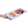 Restaurantware Base Gray Plastic Over the Sink Cutting Board -