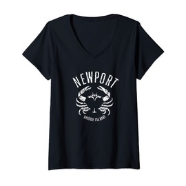 Womens Newport RI, Newport Rhode Island V-Neck T-Shirt