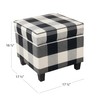 HomePop Home Decor | K7342-F2262| Classic Square Storage Ottoman with
