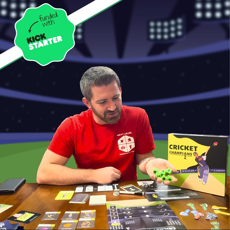 DESI BOARD GAMES Cricket Champions Boardgame | Light Strategy Dice