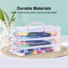 Desk Pen Organiser with Handle, 2 Sets with 3 Levels,