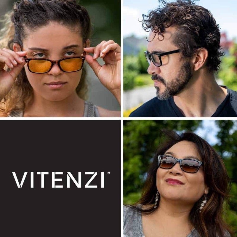 VITENZI Sunglasses with Readers for Men and Women Retro Reading