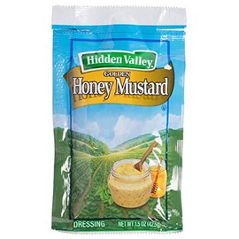BWS Hidden Valley 1.5 oz. Golden Honey Mustard Dressing Packets, Case of 84