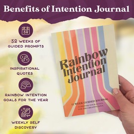 Intention Journal: 52 Week Guided Gratitude Journal for Happiness, Mindfulness, Productivity | Meditations, Breathing Exercises, Goal Setting and Inspirational Quotes | 160 Pages