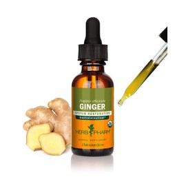 Herb Pharm Certified Organic Ginger Liquid Extract for Digestive Support - 1 Ounce