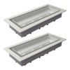 Fittes Framed Floor Vent [Lite] - 4"x10" - Warm Grey