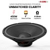 Professional 15-Inch 450W 4 Ohm Guitar Speaker Low Distortion Replacement
