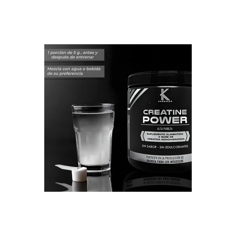 Creatina Monohidratada Kardagar Power Alta Pureza 500g