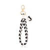 OKAICEN Soft Initial Letter Macrame Keychain Boho Handmade Wristlet Lanyard