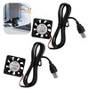 2pcs 40x40x10mm DC 5V USB Mini Cooling Fan with Wires,