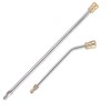 2Pcs Pressure Washer Extension Wand, Extension Lance (13.4"/34cm) + 30°Curved