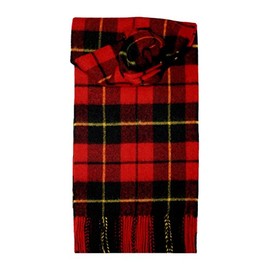 Wallace (Red) Tartan Lambswool Scarf