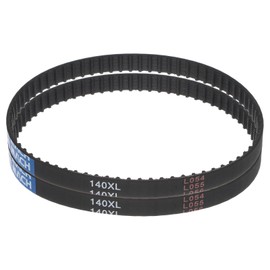 sourcing map 2pcs 140XL 037 Timing Belt 70 Teeth Rubber Geared Cogged Belt, 0.37" Width, 0.20" Pitch Mechanical Replacement Belts