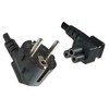 Power Cord VDE 1.80 m 22/YC 14L Black Schuko CEE