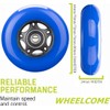 WHEELCOME Inline Skate Wheels with Bearings ABEC-9 and Floating Spacers