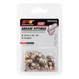 Performance Tool W54245 1/4-Inch x 28-Inch 45 Grease Fitting, (Pack of 10)