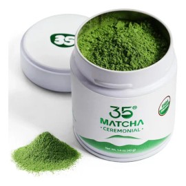 35°n Matcha Té Verde Matcha Orgánico Ceremonial En Polvo 40