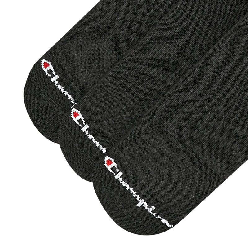 Champion Mens Low Cut, Black, 6-12