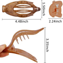 6 Pcs Large Hair Claw Clips Women Thick Thin Curly Straight Long Hair Non Slip Matte Hair Claws French Hair Accessories for Women and Girls