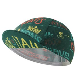 BikingBros Funny Cycling Cap - Polyester Green Cycling Hat-Under Helmet - Cycling Helmet Liner Breathable&Sweat Uptake
