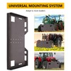 Skid Steer Attachment Plate, 1/4" Thick Universal Skid Steer Mount