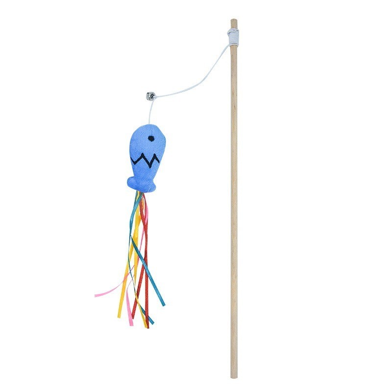 Cat Toy Wand Interactive – Fashion Cat Wand Toy Natural