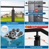 Muzata 40 Pack 1/8" Level Wheel Black Cable Railing Grommets
