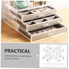 OUNONA 15 Pcs Acrylic Transparent Corner Brackets L-Shaped Fixing Buckle