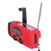 QQT088 ABS Solar Energy Emergency Multifunction Hand Crank Radio Support