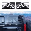 Rear Side Window American Flag Decals Fit for 2005-2009 Hummer