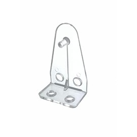 Blind Hold Down Brackets Clear Plastic (4)